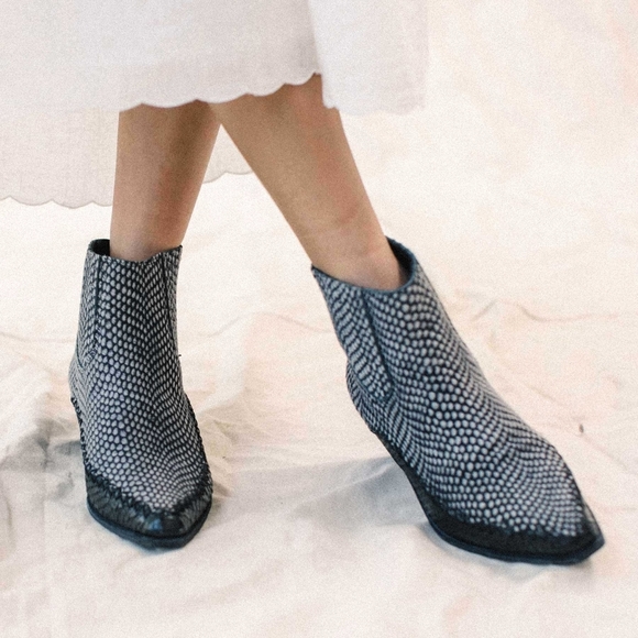 THE GREAT. Shoes - NEW THE GREAT. POLKA DOT CALF HAIR COWBOY BOOTS SZ 8.5